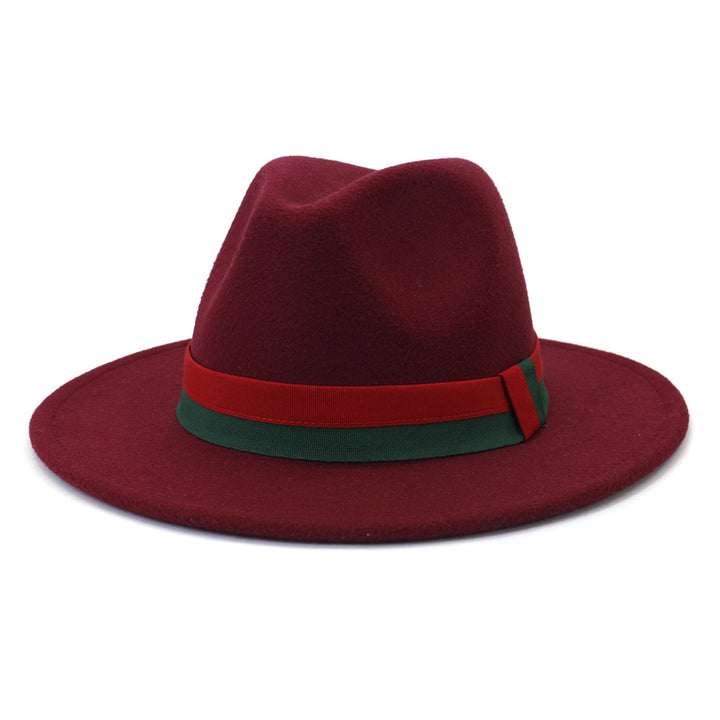 Big Brim British Style Woolen Jazz Top Hat - Trendex