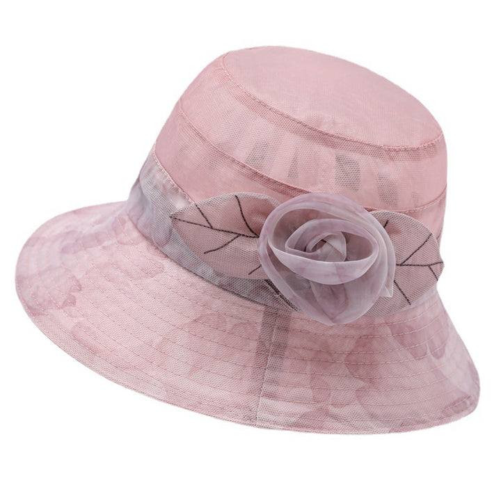 Hat Female Summer Ice Silk Sun Hat Middle-aged Mother Sun Protection - Trendex