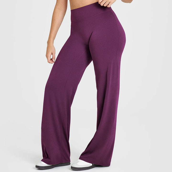 Yoga Pants Women's Thin High Waist Straight Pants - Trendex