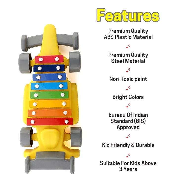 Musical Car Piano Xylophone Toy Plastic Car Xylophone (1 Set) - Trendex