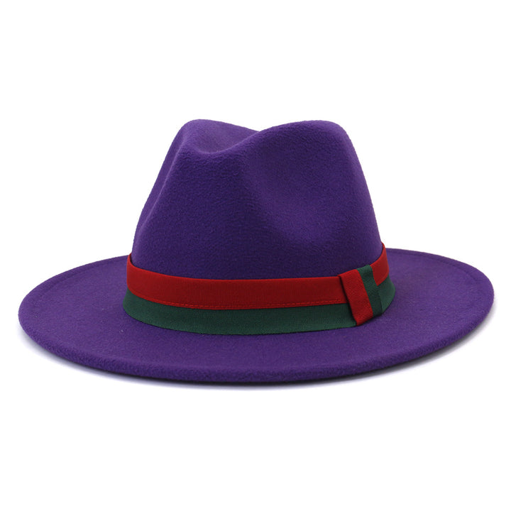 Big Brim British Style Woolen Jazz Top Hat - Trendex