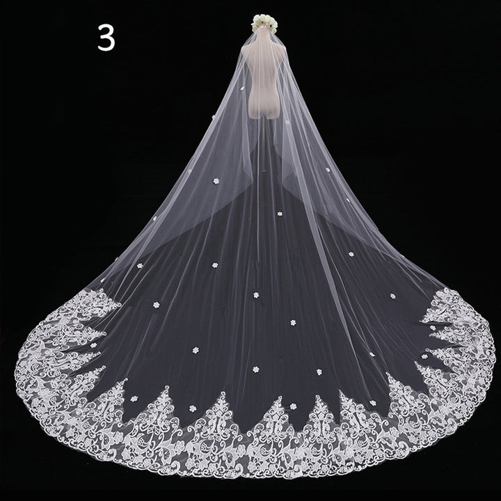 Bride Wedding Master Wedding Veil Long Long Tail - Trendex