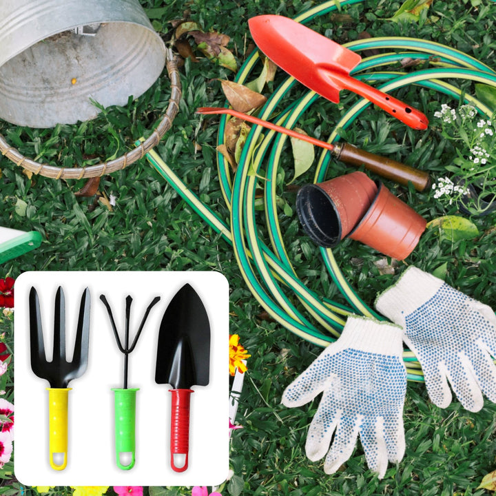 1768  Colorfull Garden Tool Set Set Of 3pc - Trendex