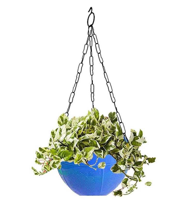 3851 Flower Pot Plant With Hanging Chain For Houseplants Garden Balcony Decoration - Trendex