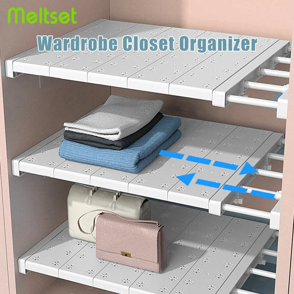 Wardrobe Shelf Extendable Closet Organizer