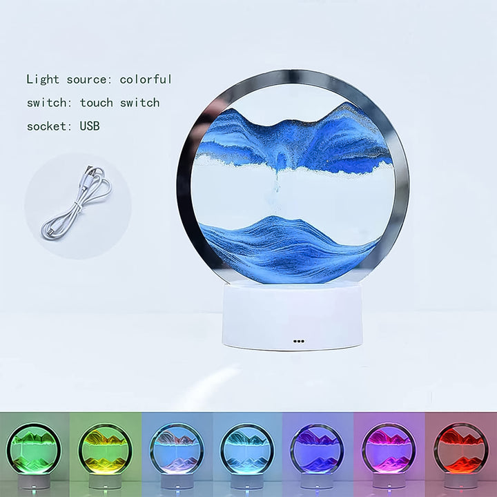 5 Color Light Moving Sand Art Picture (1 Pc) - Trendex