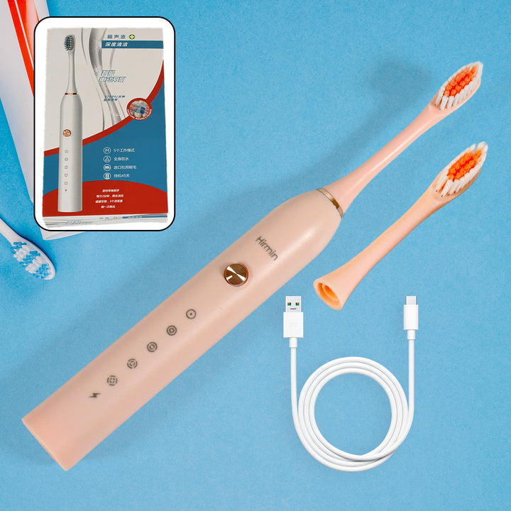 7326 Electric Toothbrush For Adults And Teens Electric Toothbrush Deep Cleansing Toothbrush With Extra Brush Heads - Trendex
