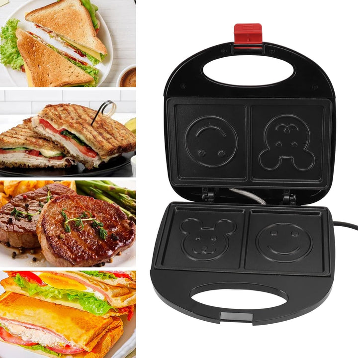 Double Sided Heating 750w Electric Sandwich Maker (1 Pc) - Trendex