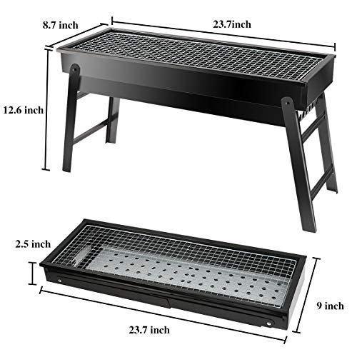 2225 Folding Portable Barbeque Bbq Grill Set For Outdoor And Home - Trendex