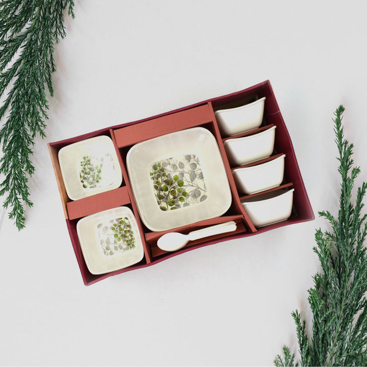 2735 13 Pc Pudding Set Used As A Cutlery Set For Serving Food Purposes And Sweet Dishes And All In All Kinds Of Household And Official Places Etc. - Trendex