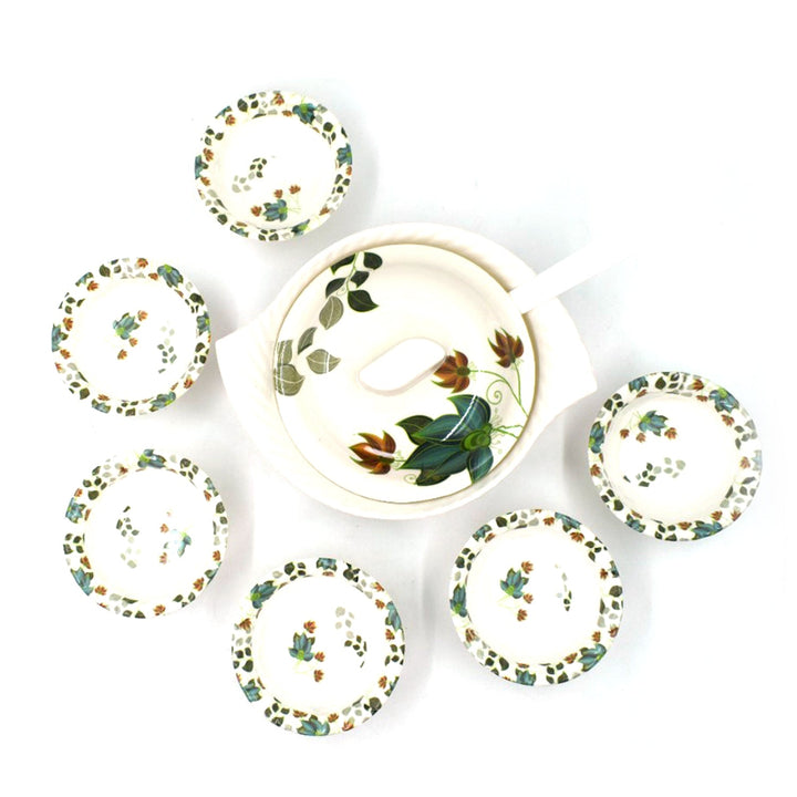 2739 9 Pc Pudding Set Used As A Cutlery Set For Serving Food Purposes And Sweet Dishes And All In All Kinds Of Household And Official Places Etc. - Trendex