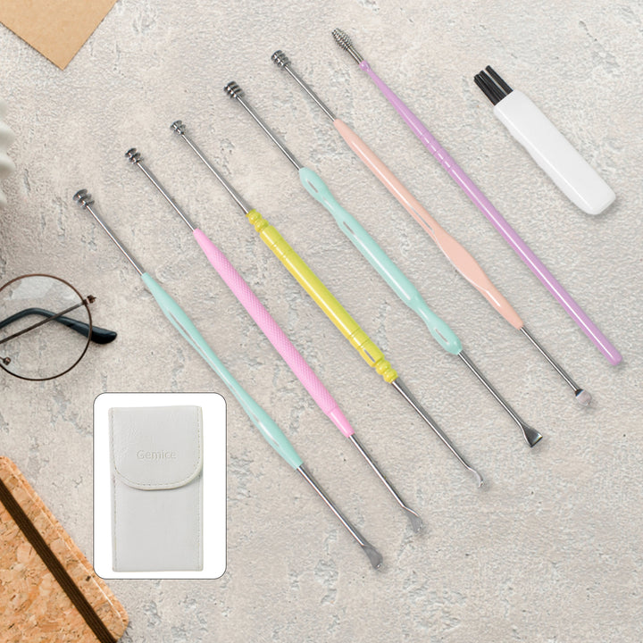 7 Pcs Earwax Removal Kit  Ear Cleansing Tool Set - Trendex