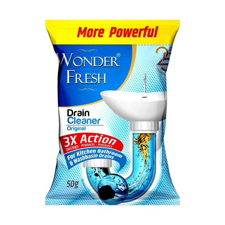 1383 All Pipe Safe Drain Cleaner Powder Clear Clogged Sinks  Pipes 50 Gram Pack - Trendex
