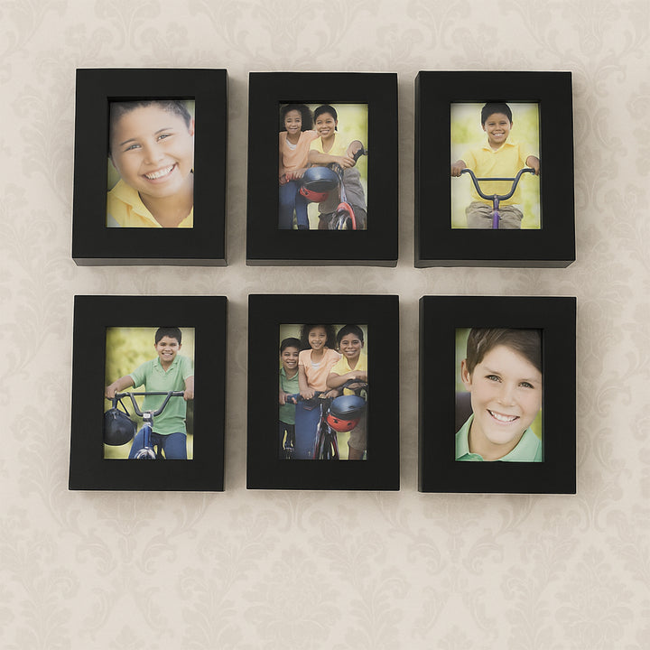 Premium Black Photo Frame Set 12 Pcs Wall Hanging Gallery Frames - Trendex