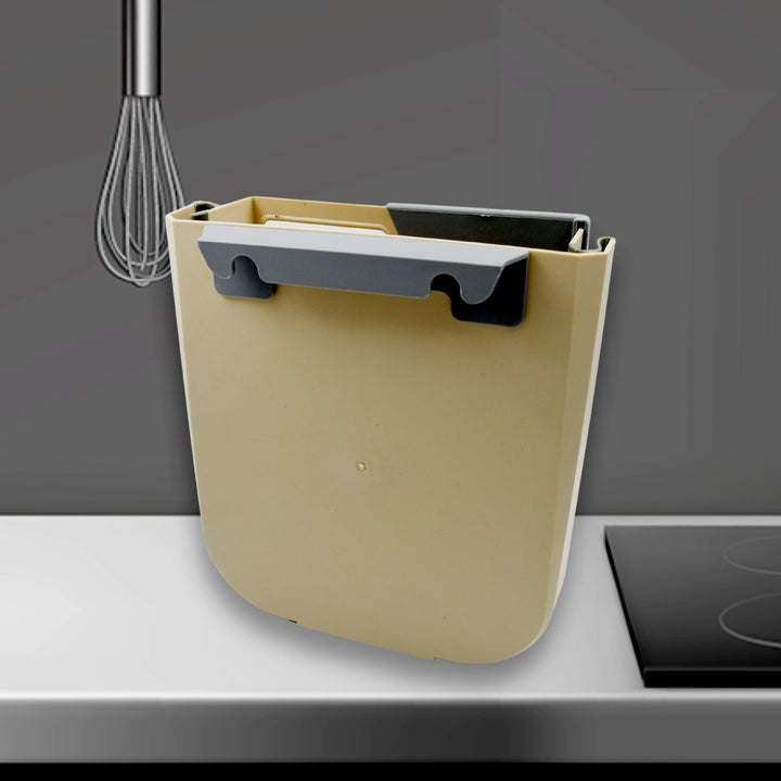 Hanging Trash Can For Kitchen Cabinet Door Small Collapsible Foldable Waste Bins Hanging Trash Holder For Bathroom Bedroom Office Car Portable - Trendex