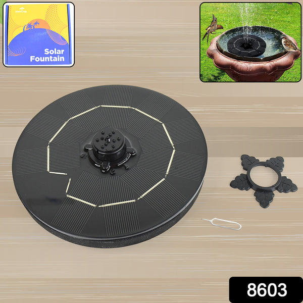 Fast Fountain By Pocket Hose - Solar-powered - Instantly Adds A Water Feature Virtually Anywhere - 5 Spray Modes - No Installation Or Batteries Required - Great For Bird Baths Pools Pond  More (1 Pc) - Trendex