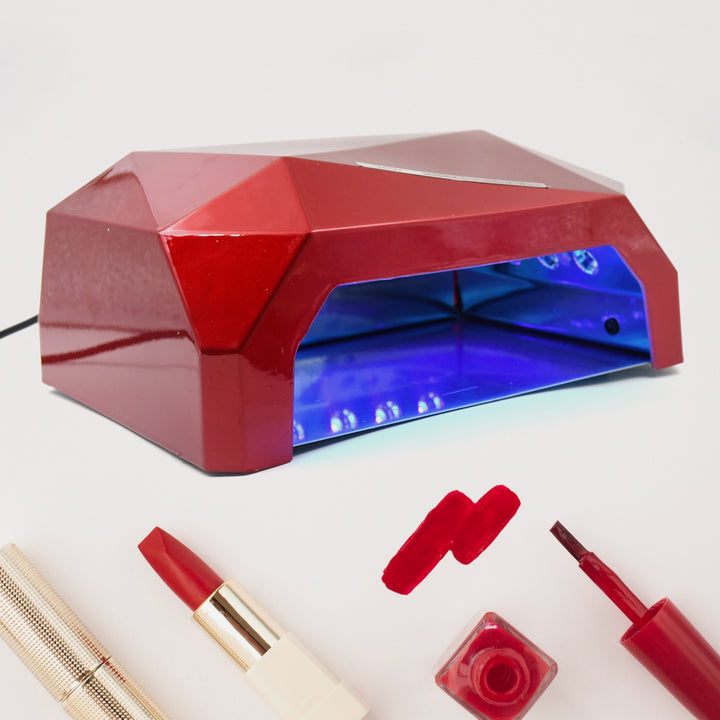 36w Led Nail Dryer Curing Nail Polish Uv Gel Diamond Shaped Nail Dryers (1 Pc) - Trendex