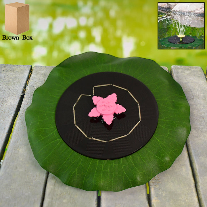 Decorative Solar-powered Floating Water Fountain Pump - Trendex