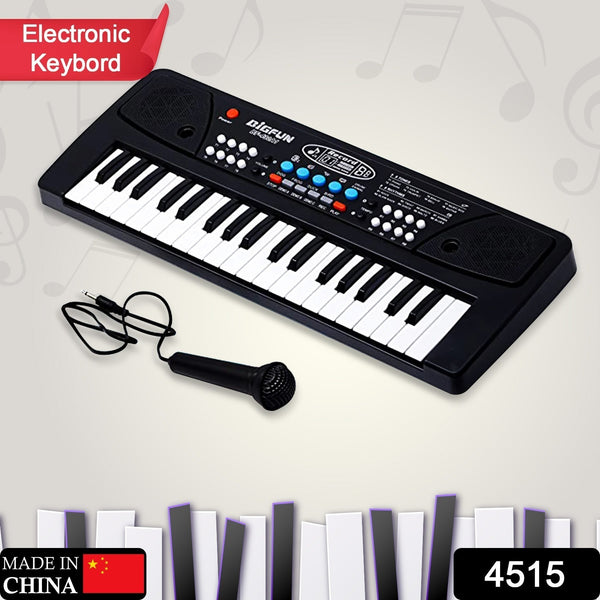 4515 Piano Musical Keyboard With Mic 37 Music Key Keyboard For Kids Toy - Trendex