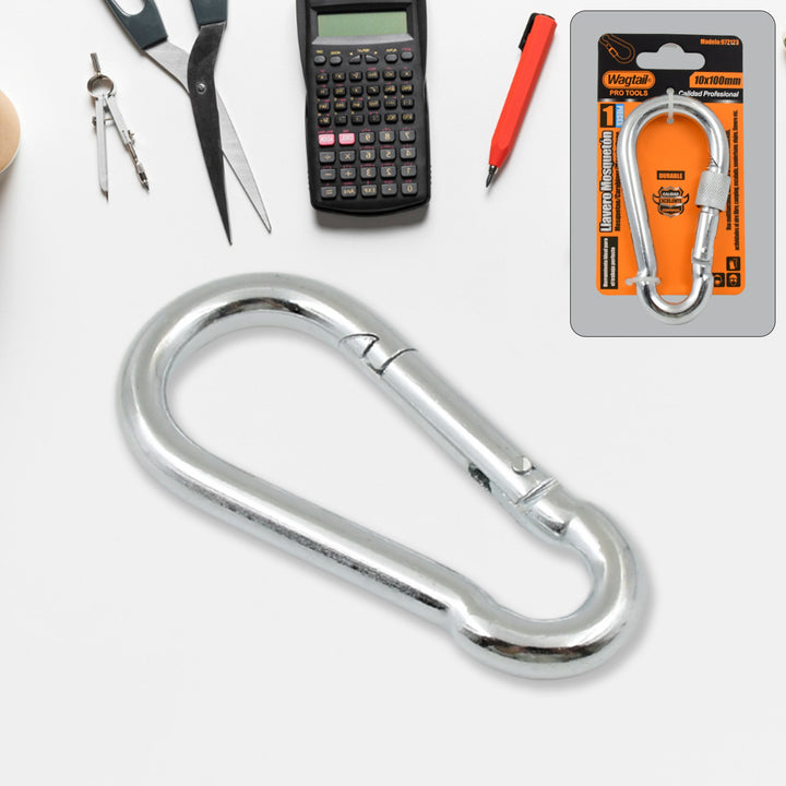 Snap Hook With Screw-stainless Steel Snap Hook Clip Heavy Duty Carabiner Clip (10100 Mm  1 Pc) - Trendex