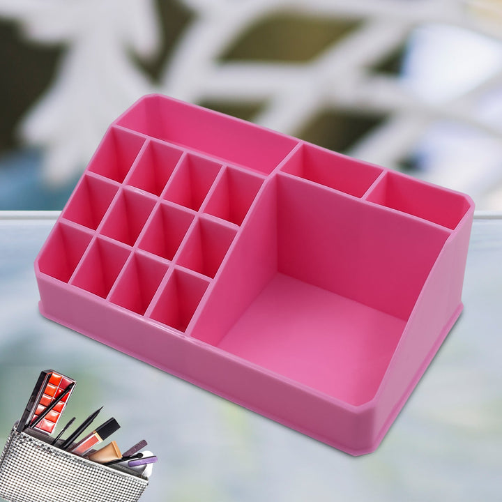 Makeup Organiser Cosmetic Makeup Lipstick Storage Box With Drawer Plastic Case Holder Skin Care Products (1 Pc) - Trendex