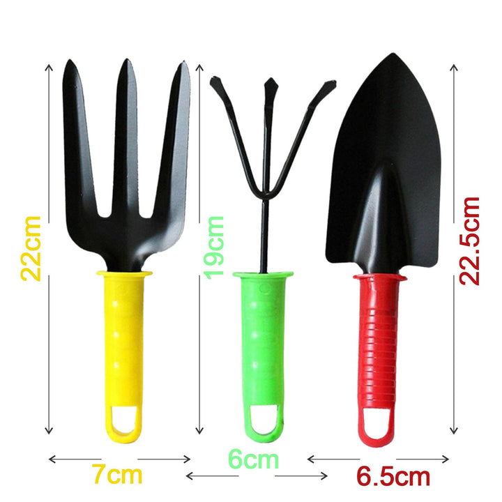 1768  Colorfull Garden Tool Set Set Of 3pc - Trendex