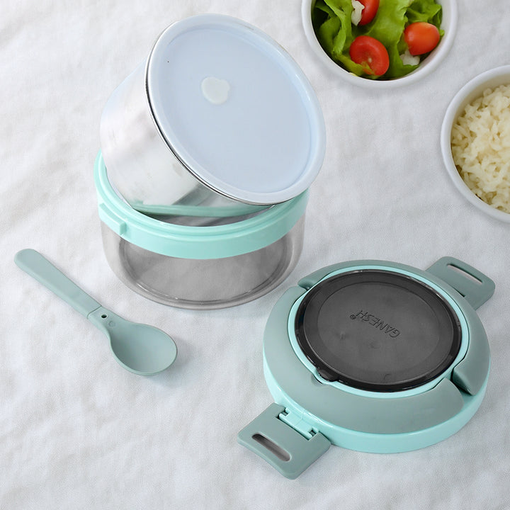 Ganesh Tiara 400ml Stainless Steel Insulated Lunch Box With Leakproof Lid  Folding Spoon - Trendex