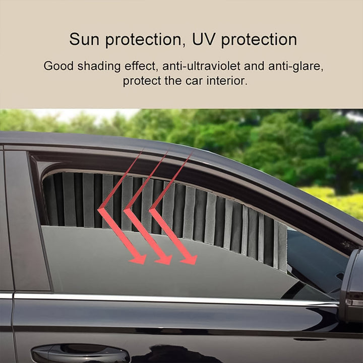 Curtain For Car Window  Heat  Sunshade Protection (4 Pcs With Curtain Hook  Adhesive Tap Set) - Trendex