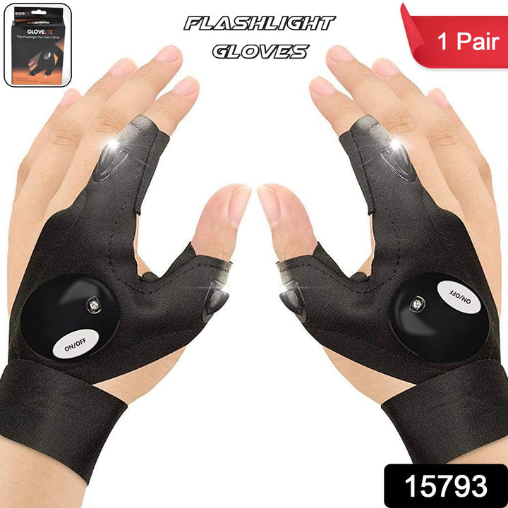 Led Flashlight Gloves Gifts For Men (Hand Gloves Light  1 Pair) - Trendex