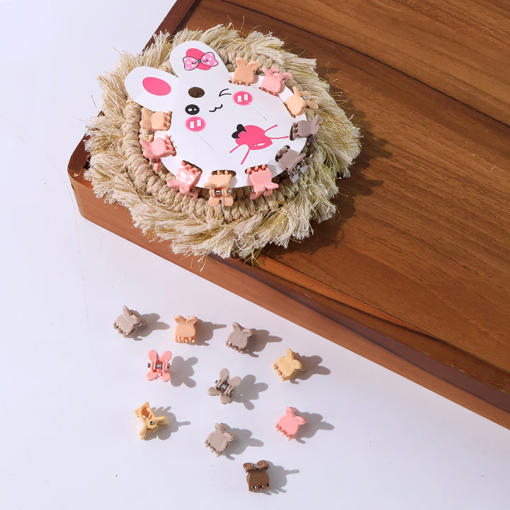 Mini Claw Hair Clips Set For Girls (12 Pkt  1 Set) - Trendex