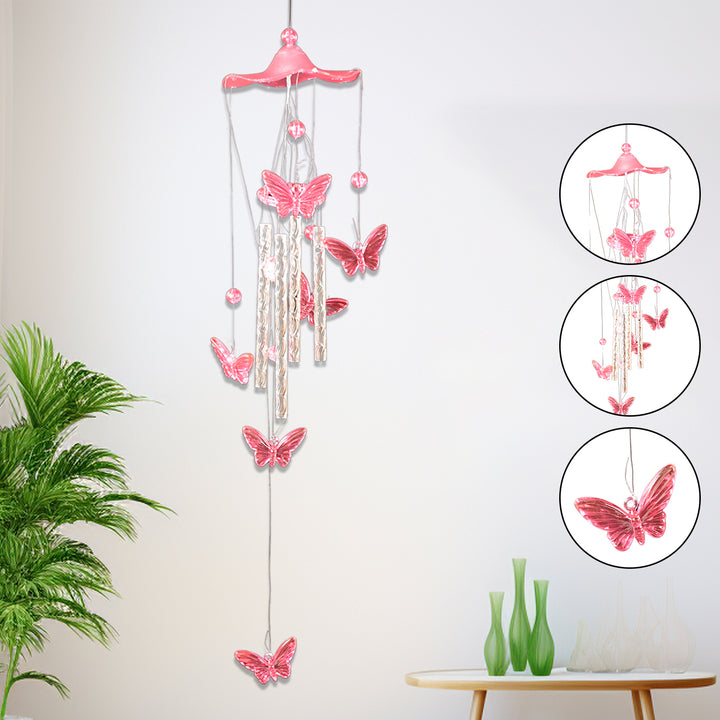 Butterfly Bell Wind Chimes Creative (1 Pc) - Trendex