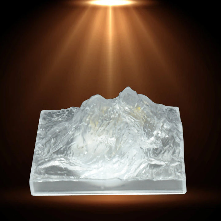 8444 Plastic Iceberg Night Light Mountain Lights Flameless Modern Clear Led Flameless Party Candles Led Lamp Home Decoration Mini Atmosphere Light Bedroom Decor Desktop Ornament Children Gift (Moq - 12 Pc) - Trendex