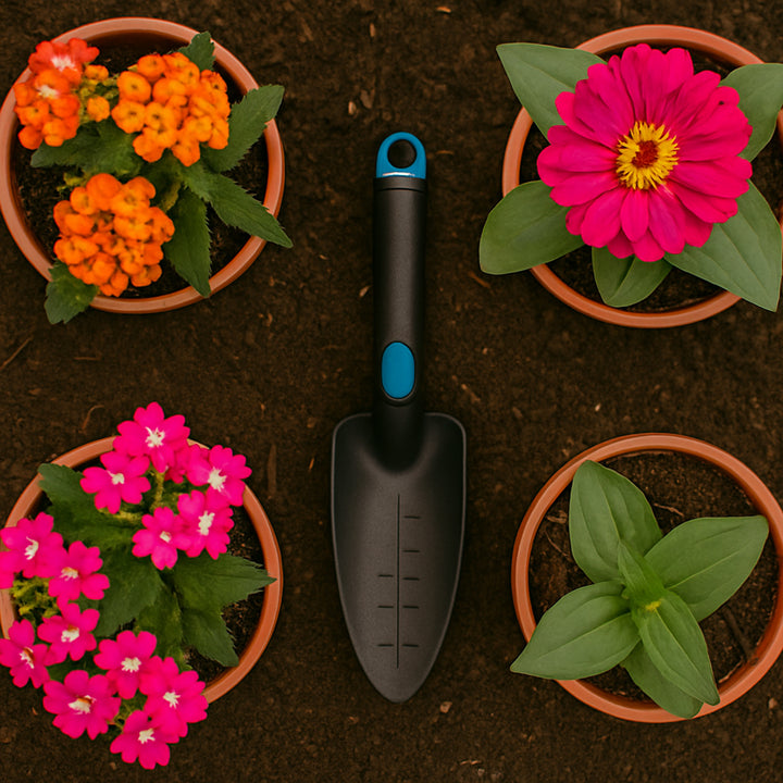 Plastic Heavy Duty Garden Hand Trowel With Measurement Marks (1 Pc) - Trendex