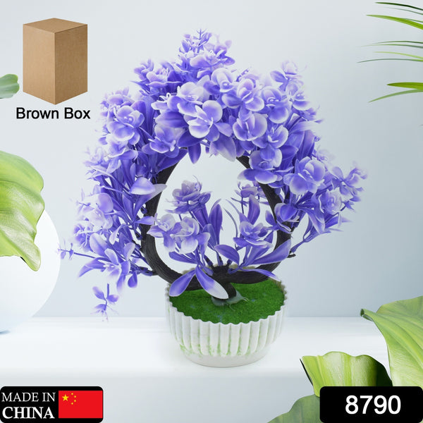Wild Artificial Flower Plants With Cute Pot  Flower Plant For Home Office Decor  Tabletop And Desk Decoration  Artificial Flower For Balcony Indoor Decor Plants For Living Room (1 Pc) - Trendex