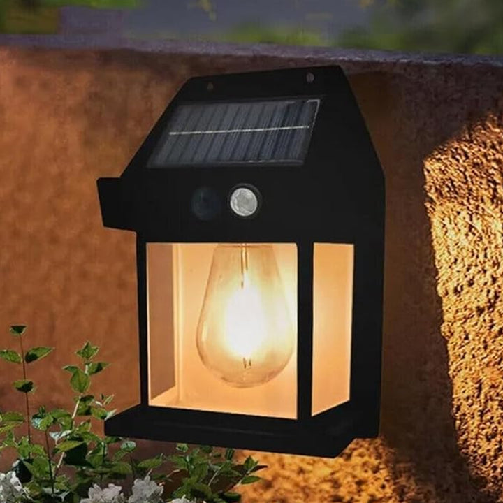9428 Solar Wall Lights  Lamp Outdoor Wireless Dusk To Dawn Porch Lights Fixture Solar Wall Lantern With 3 Modes  Motion Sensor Waterproof Exterior Lighting With Clear Panel (1 Pc ) - Trendex