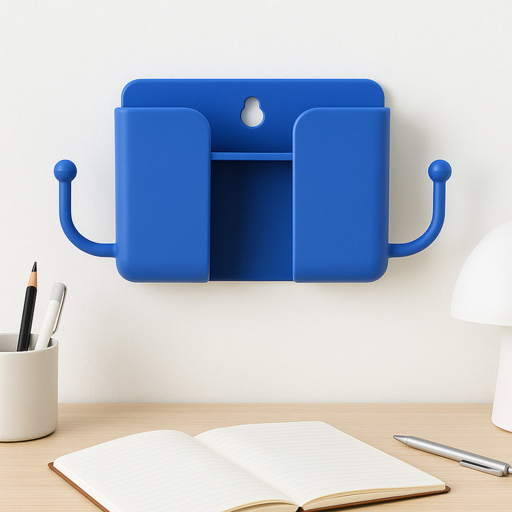 1 Pc Blue Wall Mount Mobile Stand With Hook - Trendex