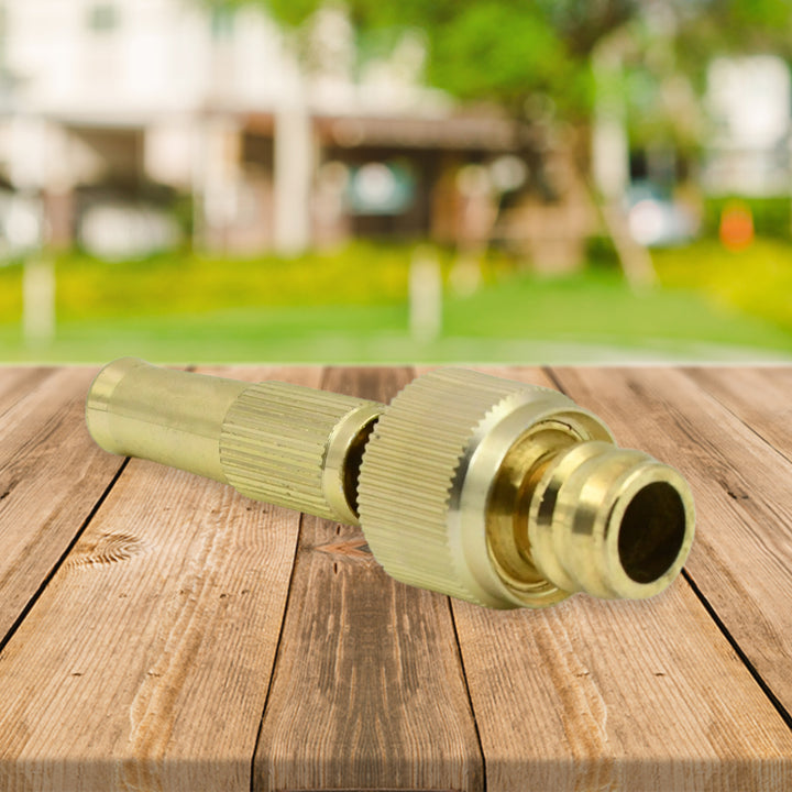 7588 Water Spray Nozzle For Water Pipe Booster Nozzle For Car Wash Nozzle With High Pressure Water Adjustable Brass Nozzle Water Spray Gun For Gardening Watering Tools - Trendex