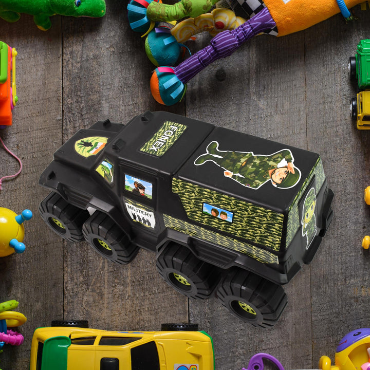 Big Military 8-wheel Plastic Car Toy (1 Pc) - Trendex