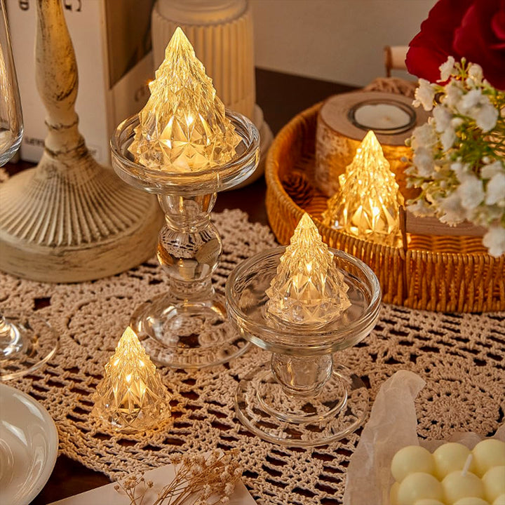 Iceberg  Pyramid Candlelight Tea Light (1 Pc) - Trendex