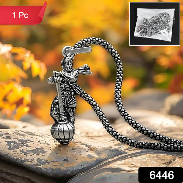 Hanuman Ji Pendant With Gada Religious Jewellery For Men And Women (1 Pc) - Trendex