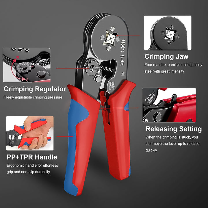 Wire Ferrule Kit With 1200pcs Wire End Ferrules  Crimper Plier - Trendex