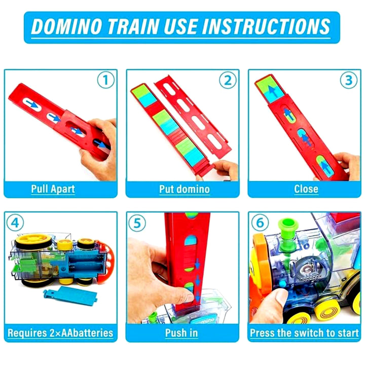 4887 Play Game Transparent Funny Train Engine With Blocks Set 60 Blocks Toy With Music And Lights Automatic Blocks Toy Train Set For Kids ( Batteries Not Included) - Trendex