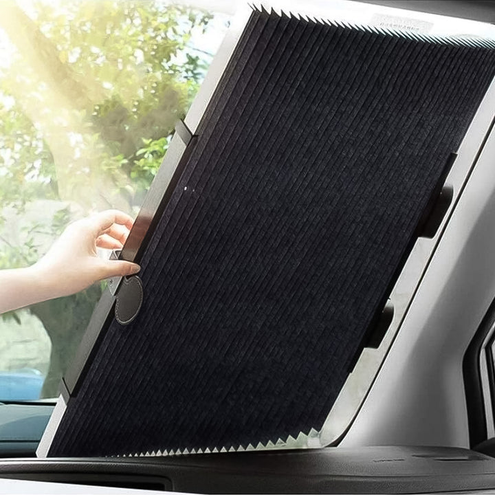 Retractable Long Foldable Windshield Sun Shade For Car (1 Set) - Trendex