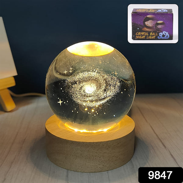 3d Crystal Ball Lamps With Base (1 Pc) - Trendex