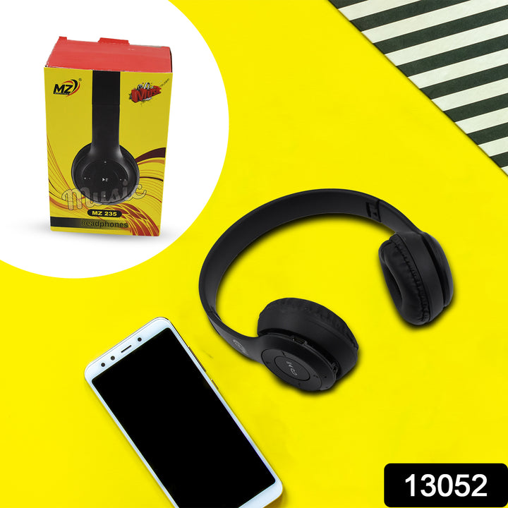 13052 Wireless Headphone Over The Head Bluetooth Headset Foldable Headband Hands-free With Calling Function (1 Pc) - Trendex