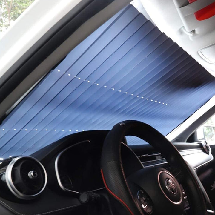 Retractable Long Foldable Windshield Sun Shade For Car (1 Set) - Trendex