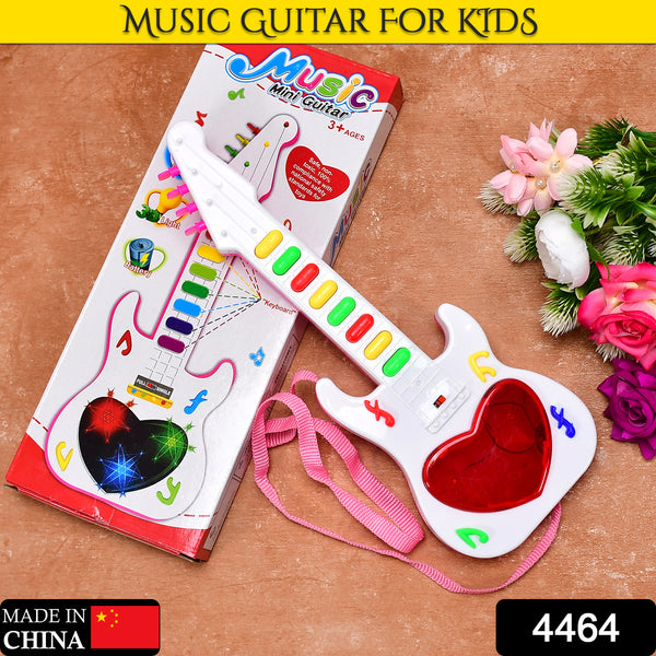 4464 Battery Operated Musical Instruments Mini Guitar Toys And Light For 3+years Old Kids. - Trendex