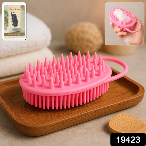 2-in-1 Silicone Soft Bristle Bath Brush - Trendex