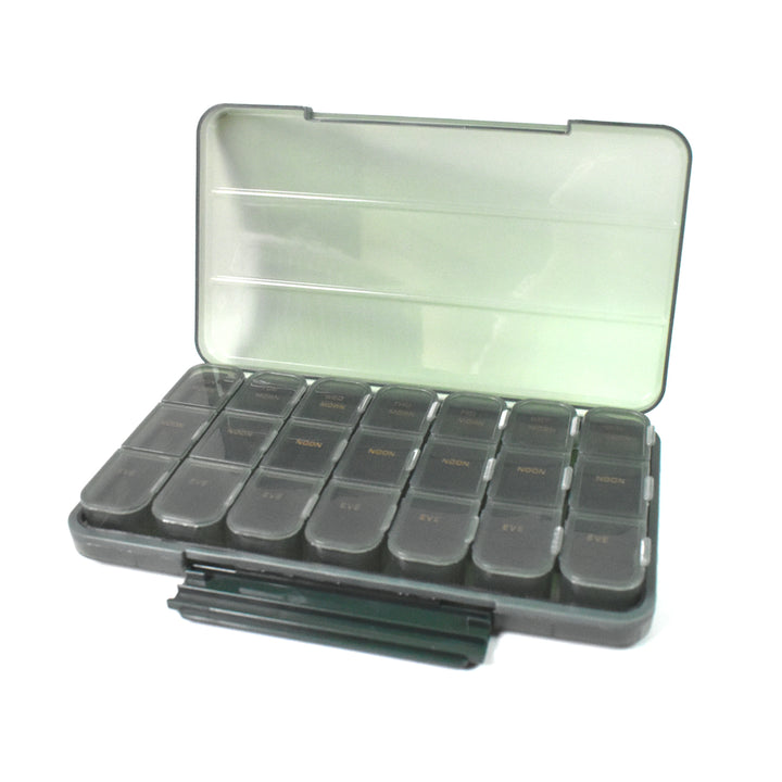 Portable Weekly Pill Box Organiser Daily Pill Keeper 21 Grid Container (1 Pc) - Trendex