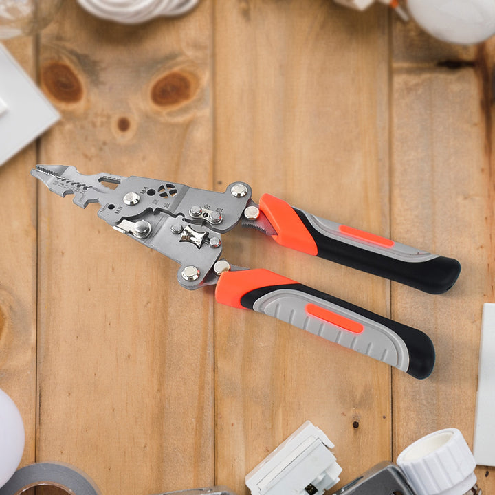 8 In 1 Wire Stripper Pliers Soft Grip - Trendex